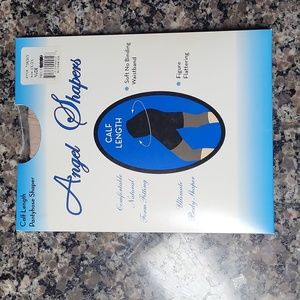 Angel Shapers CALF LENGTH size 1X-2x NUDE PANTYHOSE SHAPER NEW figure flattening